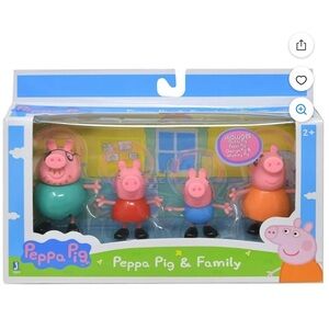 Peppa Pig Family figurine Playset - Pink, Blue, Red
